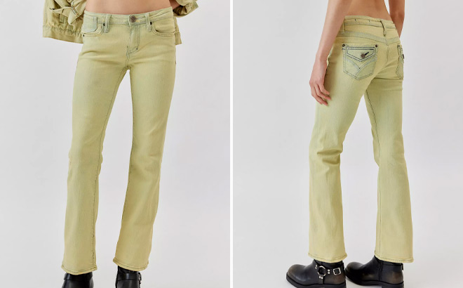 Urban Renewal Remade Overdyed Flared Jeans