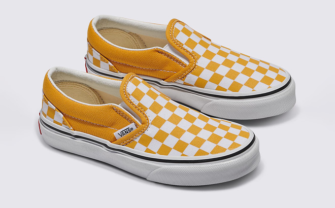 Vans Kids Classic Slip On Checkerboard Shoes