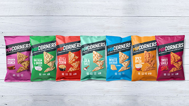 Various Flavors of PopCorners Popped Corn Snacks