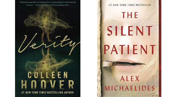 Verity by Colleen Hoover and The Silent Patient by Alex Michaelides