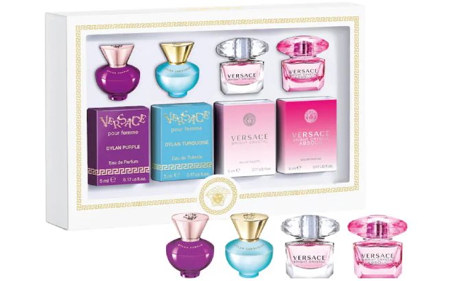 Versace Womens Mini Perfume Coffret Set