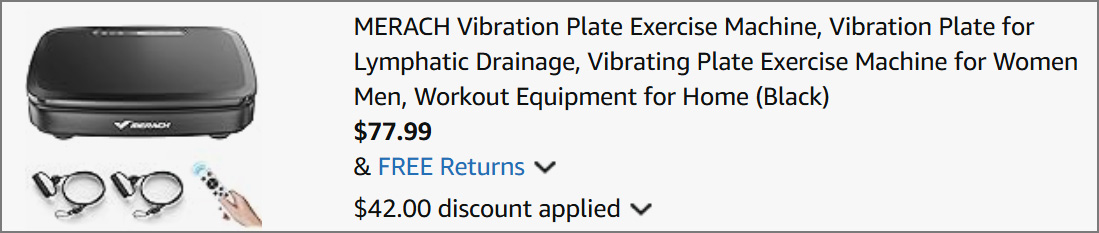 Vibration Plate at Checkout