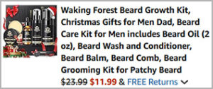 Waking Forest 5 Piece Beard Growth Kit Screenshot