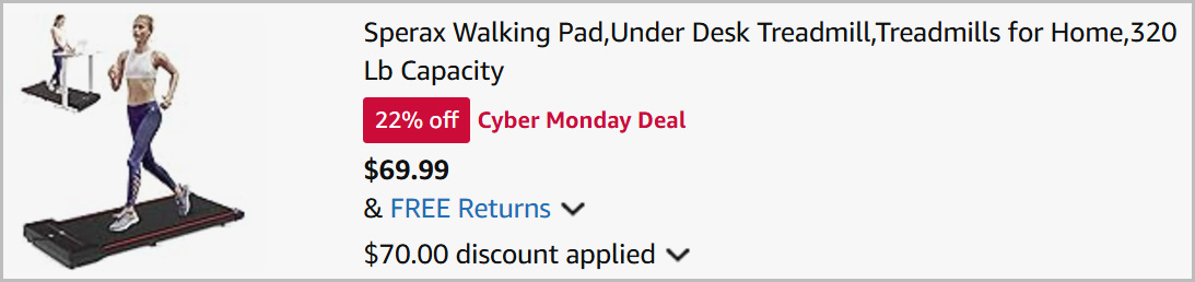 Walking Pad at Checkout