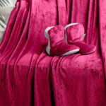 Warm Cozy Plush Throw and Bootie Gift Set