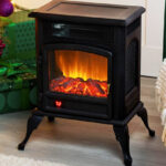 Warm Living Infrared Deluxe Stove with Real Flame Sound