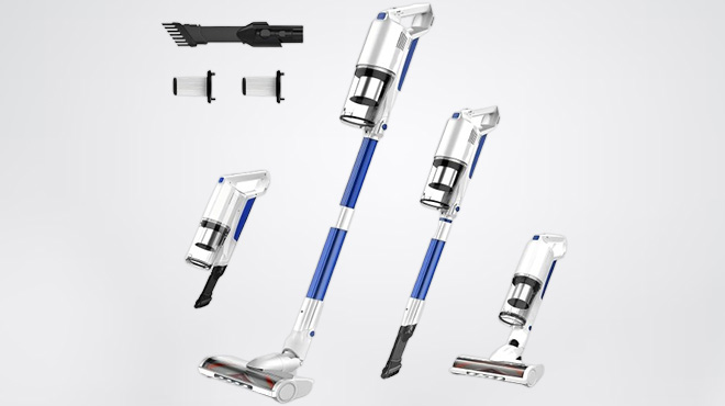 Whall Cordless Stick Vacuum Cleaner with Attachments