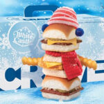 White Castle Sliders with Santa Hat Costume