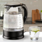 Willz Electric Glass Kettle on a Kitchen Countertop