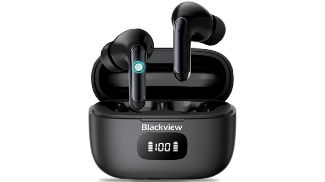 Wireless Noise Canceling Earbuds Black