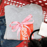 Womens Coca Cola Bow Graphic Sweat shirt