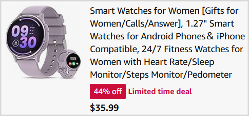 Womens Smart Watch Checkout