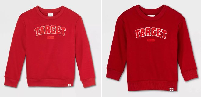 Wondershop Kids Target Sweatshirt and Wondershop Toddler Target Sweatshirt