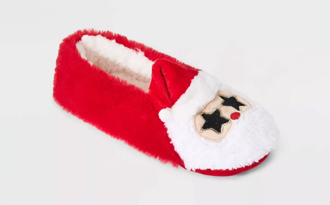 Wondershop Womens Santa Sunglasses Faux Fur Christmas Slipper