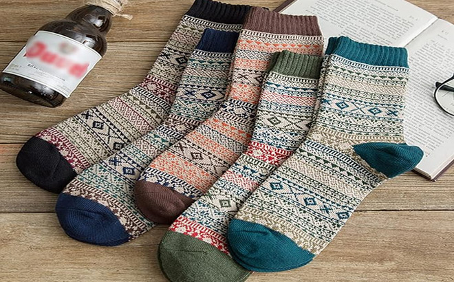 Wool Socks 5 Pairs 1