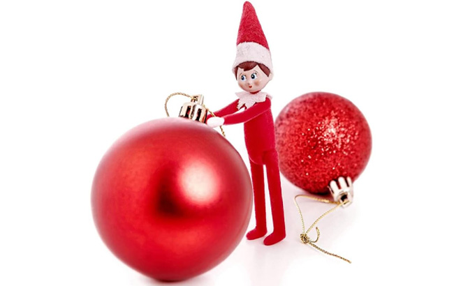 Worlds Smallest The Elf On The Shelf with Christmas Ornaments