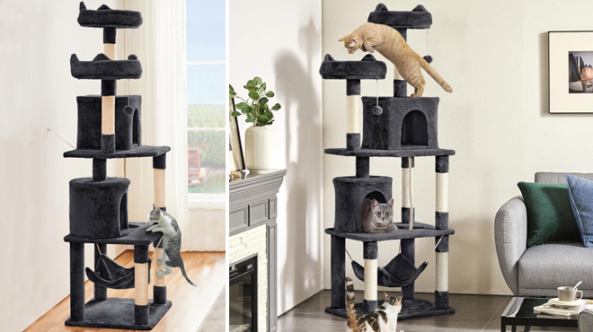 Yaheetech 70 5 inch Cat Tree Tower