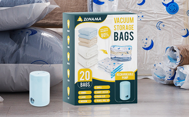 Z Zonoma Vacuum Storage Bags with Electric Pump