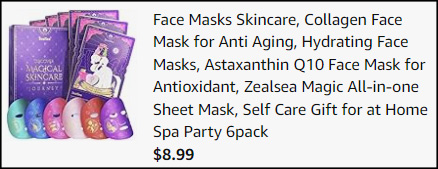 Zealsea Face Masks 6 Pack Checkout