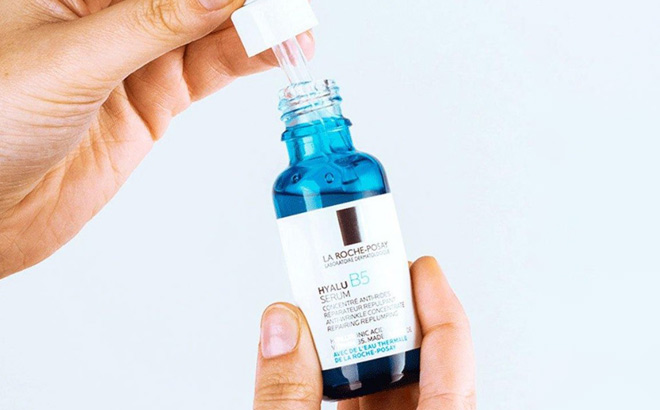 a Person Holding La Roche Posay Hyalu B5 Pure Hyaluronic Acid Serum