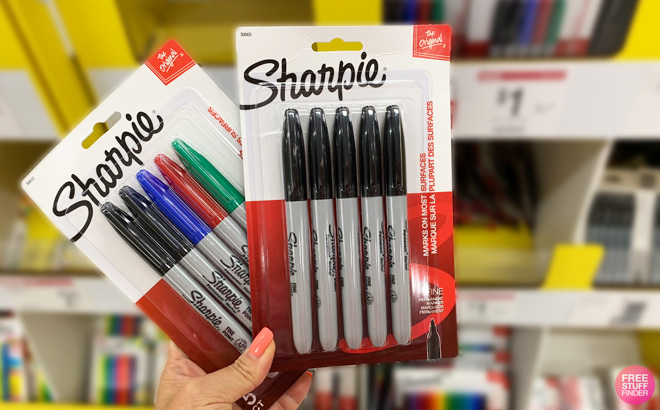 a Person Holding Sharpie Permanent Markers