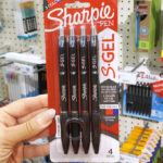 a Person Holding Sharpie S Gel Pens 4 Count Pack