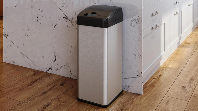 iTouchless 13 Gallon Sensor Kitchen Trash Can