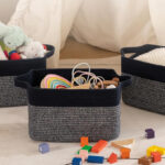 3 Pack Woven Storage Baskets