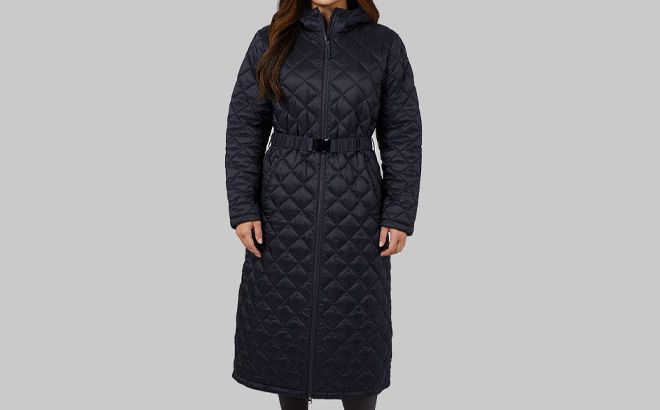 32 Degrees Womens Quilted Maxi Coat