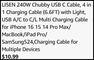 4 in 1 Charging Cable Checkout Screenshot