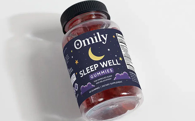 A Bottle of Omily Sleep Well Gummies