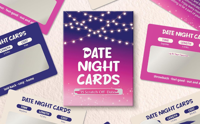 A Box of Scratch Off Date Night Idea Cards