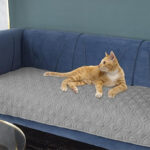 A Cat Laying on the Ameritex Reversible Waterproof Pet Bed Cover