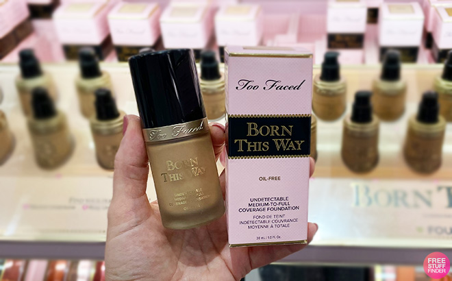 A Person Holding Too Faced Born This Way Foundation