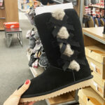 A Person Holding a Koolaburra by UGG Womens Victoria Tall Boot