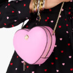 A Person Wearing the Love Shack 3d Mini Heart Crossbody