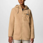 A Person wearing Columbia Womens Winter Warmth Full Zip Hoodie