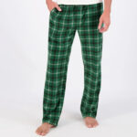 A person wearing a Hanes Mens Pajama Pants