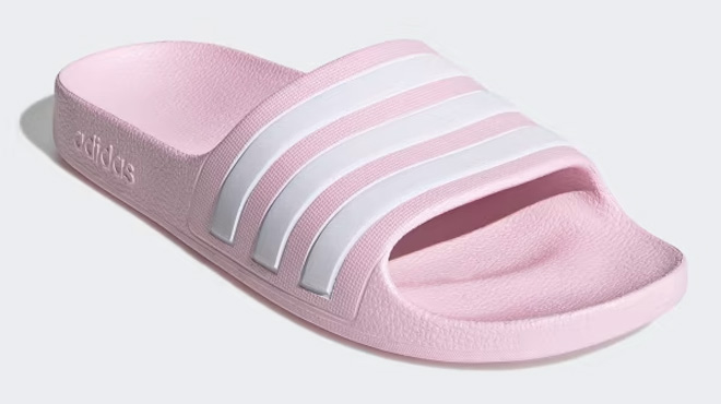 Adidas Kids Adilette Aqua Slides Pink