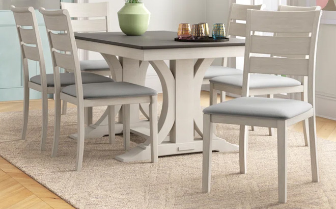 Alfiere 7 Piece Trestle Dining Set