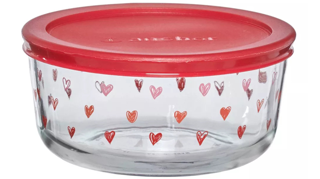 Anchor Hocking 4 Cup Glass Food Storage Container