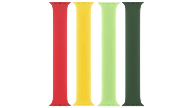 Apple Watch Bands Red Yellow and Green Hues