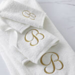 Avanti Monogram 3 Piece Towel Set