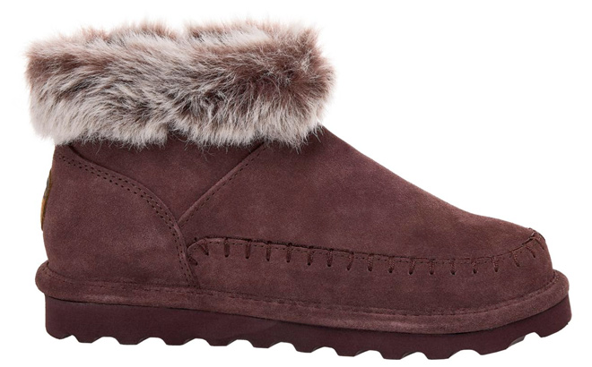 BEARPAW Laphea Suede Bootie with Rain Stain Repellent