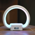 BH Multi Color Smart Speaker Wireless Charging Lamp Clock