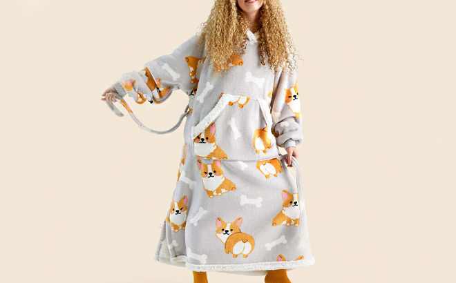 Bedsure Oversized Wearable Blanket Hoodie