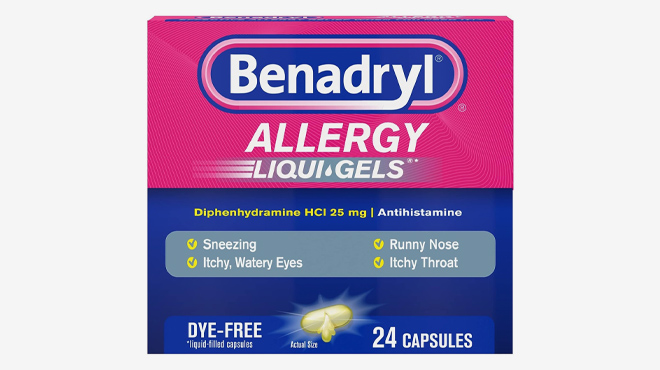 Benadryl Liqui Gels Antihistamine Allergy Medicine