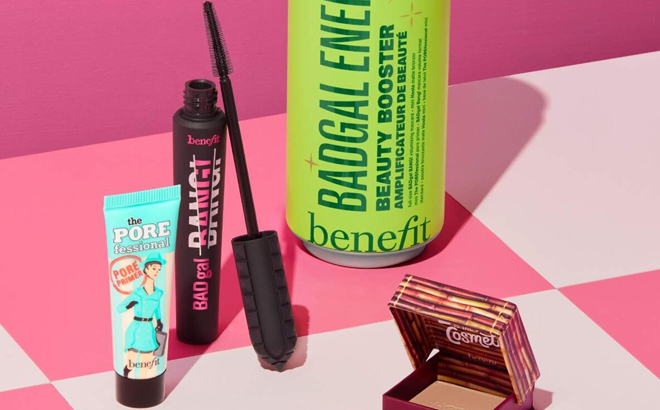 Benefit Cosmetics BADgal Energy Mascara Pore Primer Bronzer Set