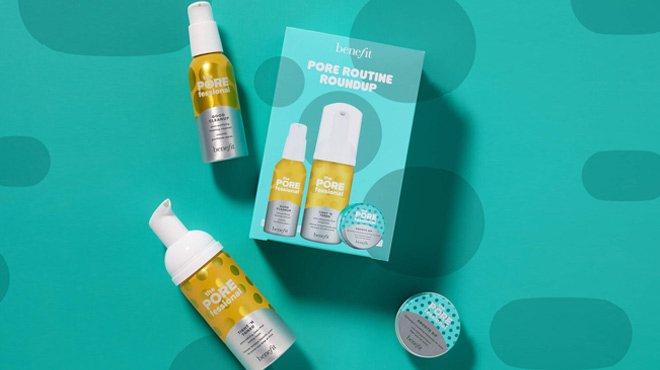 Benefit Cosmetics Pore Routine Roundup Skincare Essentials Set