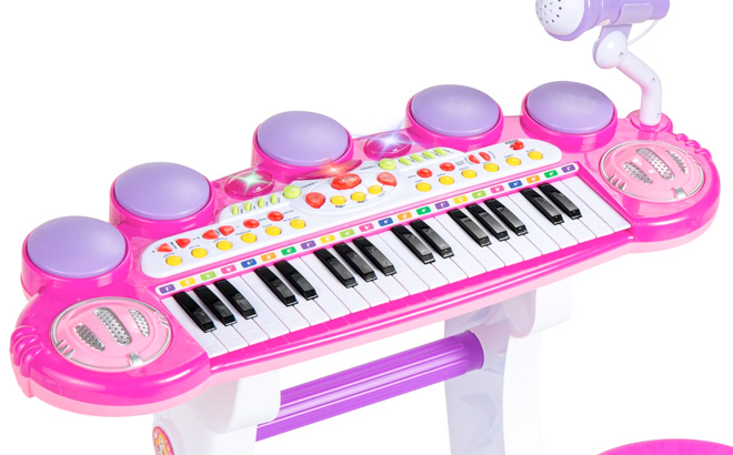 Best Choice Products 37 Key Kids Electronic Piano Keyboard w Multiple Sounds